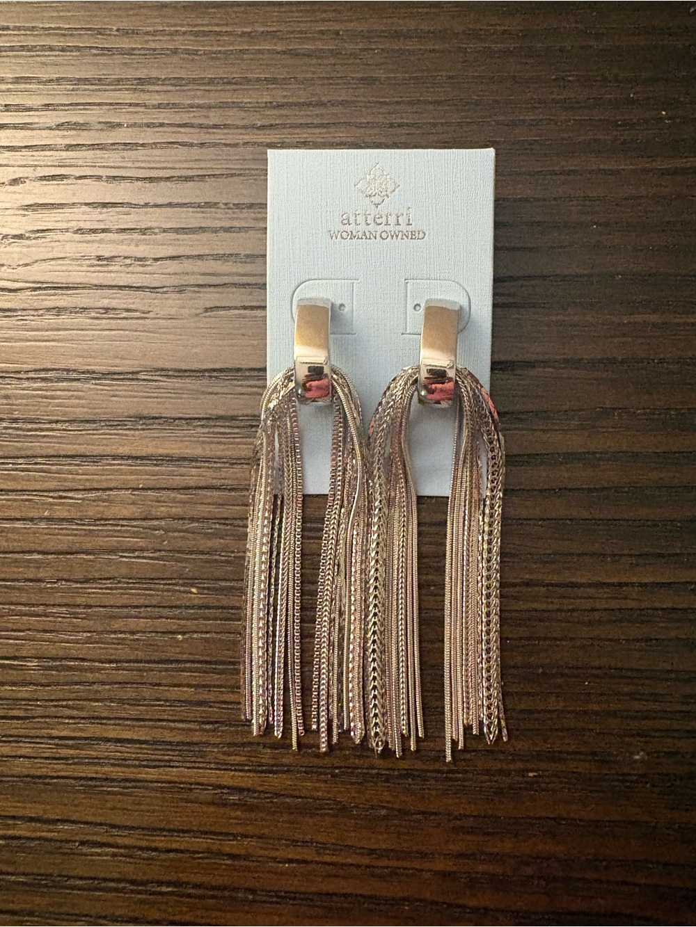 NEW Atterri Silver Tassel Earrings